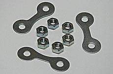 Set de barrettes pour le montage de la couronne et écrous